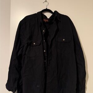 Men's Black Button-Up Shirt